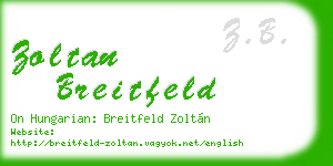 zoltan breitfeld business card